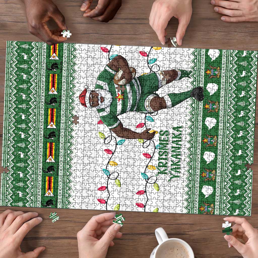 Zimbabwe Rugby Christmas Puzzle The Sables Krismes Yakanaka - Wonder Print Shop