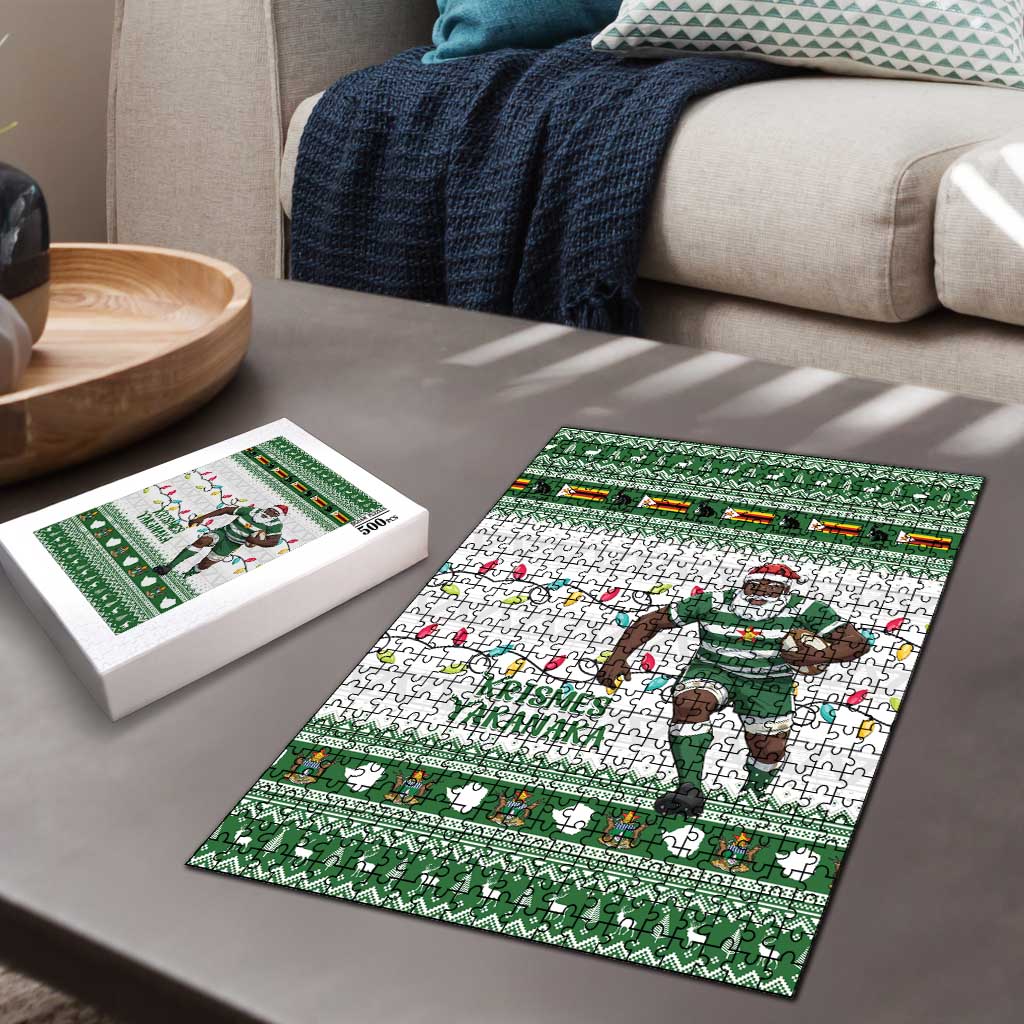 Zimbabwe Rugby Christmas Puzzle The Sables Krismes Yakanaka - Wonder Print Shop
