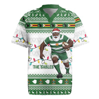 Zimbabwe Rugby Christmas Rugby Jersey The Sables Krismes Yakanaka - Wonder Print Shop