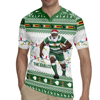 Zimbabwe Rugby Christmas Rugby Jersey The Sables Krismes Yakanaka - Wonder Print Shop