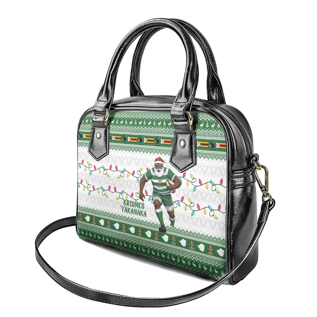 Zimbabwe Rugby Christmas Shoulder Handbag The Sables Krismes Yakanaka - Wonder Print Shop