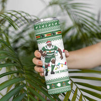 Zimbabwe Rugby Christmas Skinny Tumbler The Sables Krismes Yakanaka - Wonder Print Shop
