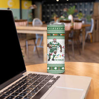 Zimbabwe Rugby Christmas Skinny Tumbler The Sables Krismes Yakanaka - Wonder Print Shop