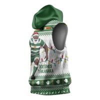 Zimbabwe Rugby Christmas Sleeveless Hoodie The Sables Krismes Yakanaka - Wonder Print Shop