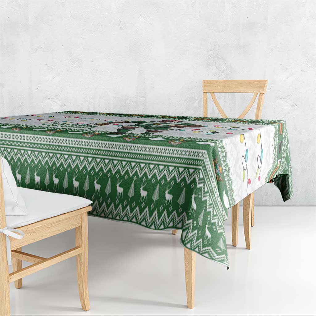 Zimbabwe Rugby Christmas Tablecloth The Sables Krismes Yakanaka - Wonder Print Shop
