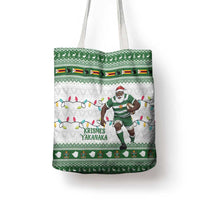 Zimbabwe Rugby Christmas Tote Bag The Sables Krismes Yakanaka - Wonder Print Shop