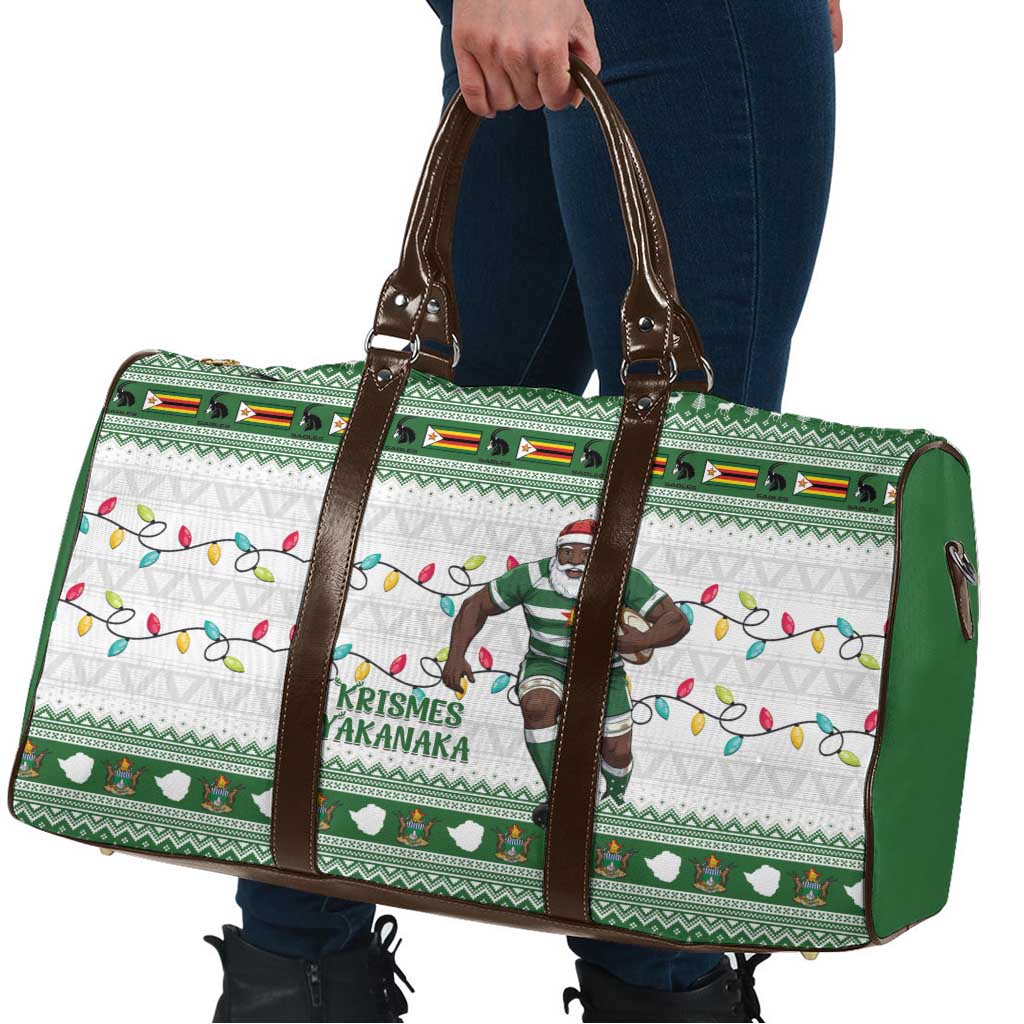 Zimbabwe Rugby Christmas Travel Bag The Sables Krismes Yakanaka - Wonder Print Shop