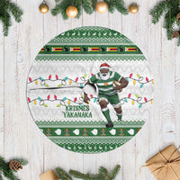 Zimbabwe Rugby Christmas Tree Skirt The Sables Krismes Yakanaka - Wonder Print Shop