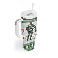Zimbabwe Rugby Christmas Tumbler With Handle The Sables Krismes Yakanaka - Wonder Print Shop
