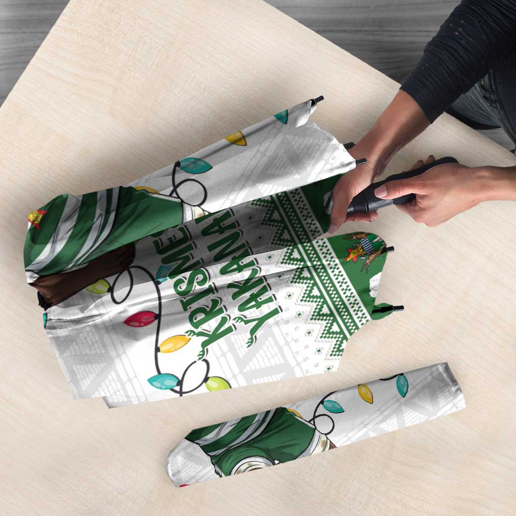 Zimbabwe Rugby Christmas Umbrella The Sables Krismes Yakanaka - Wonder Print Shop