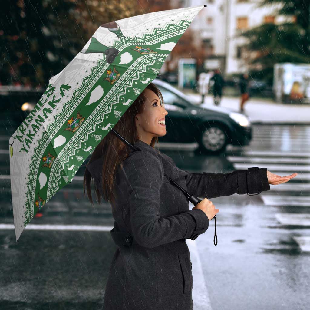 Zimbabwe Rugby Christmas Umbrella The Sables Krismes Yakanaka - Wonder Print Shop