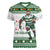 Zimbabwe Rugby Christmas Women V-Neck T-Shirt The Sables Krismes Yakanaka - Wonder Print Shop