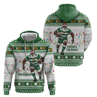Zimbabwe Rugby Christmas Zip Hoodie The Sables Krismes Yakanaka - Wonder Print Shop