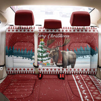 Canada Christmas Back Car Seat Cover Merry Christmoose - Wonder Print Shop