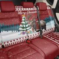 Canada Christmas Back Car Seat Cover Merry Christmoose - Wonder Print Shop