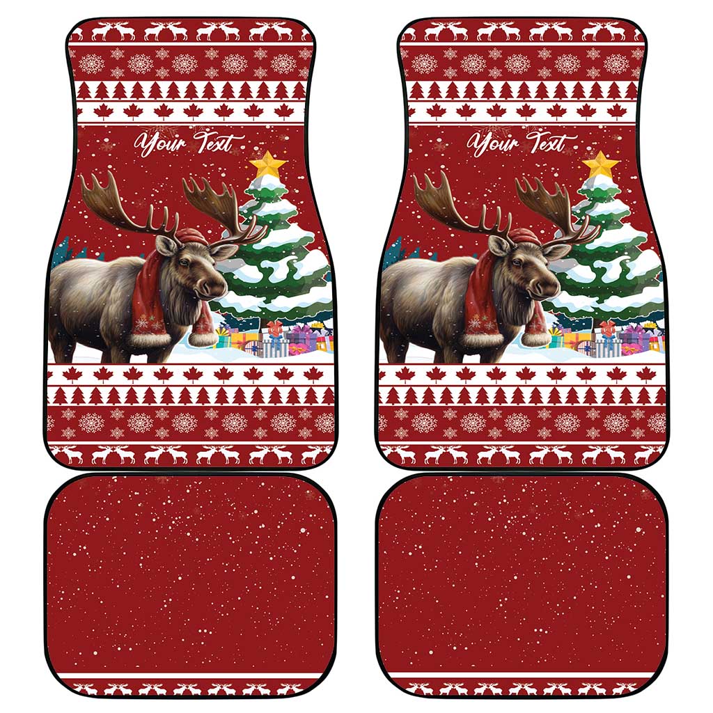 Canada Christmas Car Mats Merry Christmoose - Wonder Print Shop