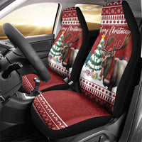 Canada Christmas Car Seat Cover Merry Christmoose - Wonder Print Shop