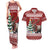 Personalized Canada Christmas Couples Matching Tank Maxi Dress and Hawaiian Shirt Merry Christmoose - Wonder Print Shop