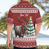 Personalized Canada Christmas Hawaiian Shirt Merry Christmoose - Wonder Print Shop