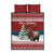 Canada Christmas Quilt Bed Set Merry Christmoose - Wonder Print Shop