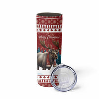 Personalized Canada Christmas Skinny Tumbler Merry Chistmoose - Wonder Print Shop