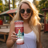 Personalized Canada Christmas Skinny Tumbler Merry Chistmoose - Wonder Print Shop