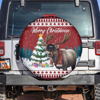Canada Christmas Spare Tire Cover Merry Christmoose - Wonder Print Shop