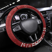 Canada Christmas Steering Wheel Cover Merry Christmoose - Wonder Print Shop