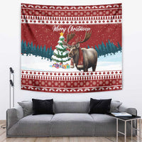 Canada Christmas Tapestry Merry Christmoose - Wonder Print Shop