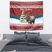 Canada Christmas Tapestry Merry Christmoose - Wonder Print Shop
