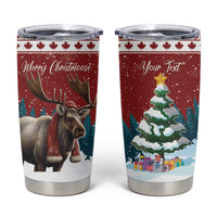 Personalized Canada Christmas Tumbler Cup Merry Chistmoose - Wonder Print Shop