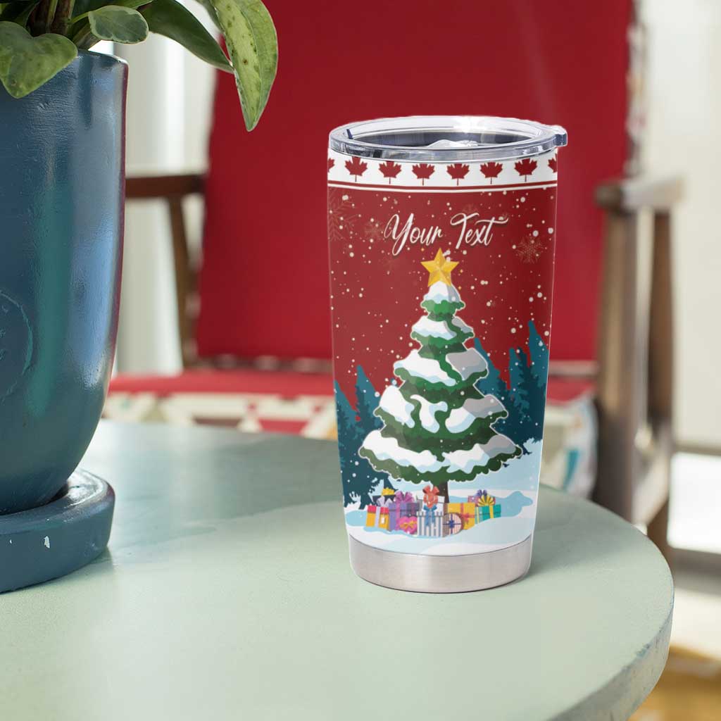 Personalized Canada Christmas Tumbler Cup Merry Chistmoose - Wonder Print Shop