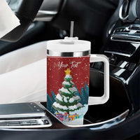 Personalized Canada Christmas Tumbler With Handle Merry Chistmoose - Wonder Print Shop