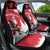 Canada Christmas Car Seat Cover Santa Claus Hockey Player - Maple Leaves Pattern - Wonder Print Shop