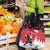 Canada Christmas Grocery Bag Santa Claus Hockey Player - Maple Leaves Pattern