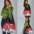 Canada Christmas Grocery Bag Santa Claus Hockey Player - Maple Leaves Pattern