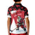 Personalized Canada Christmas Kid Polo Shirt Santa Claus Hockey Player - Maple Leaves Pattern - Wonder Print Shop