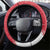 Canada Christmas Steering Wheel Cover Santa Claus Hockey Player - Maple Leaves Pattern - Wonder Print Shop
