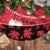 Personalized Canada Christmas Tree Skirt Santa Claus Hockey Player - Maple Leaves Pattern - Wonder Print Shop