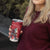 Personalized Canada Christmas Tumbler Cup Santa Claus Hockey Player - Maple Leaves Pattern - Wonder Print Shop