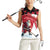 Personalized Canada Christmas Women Sleeveless Polo Shirt Santa Claus Hockey Player - Maple Leaves Pattern - Wonder Print Shop