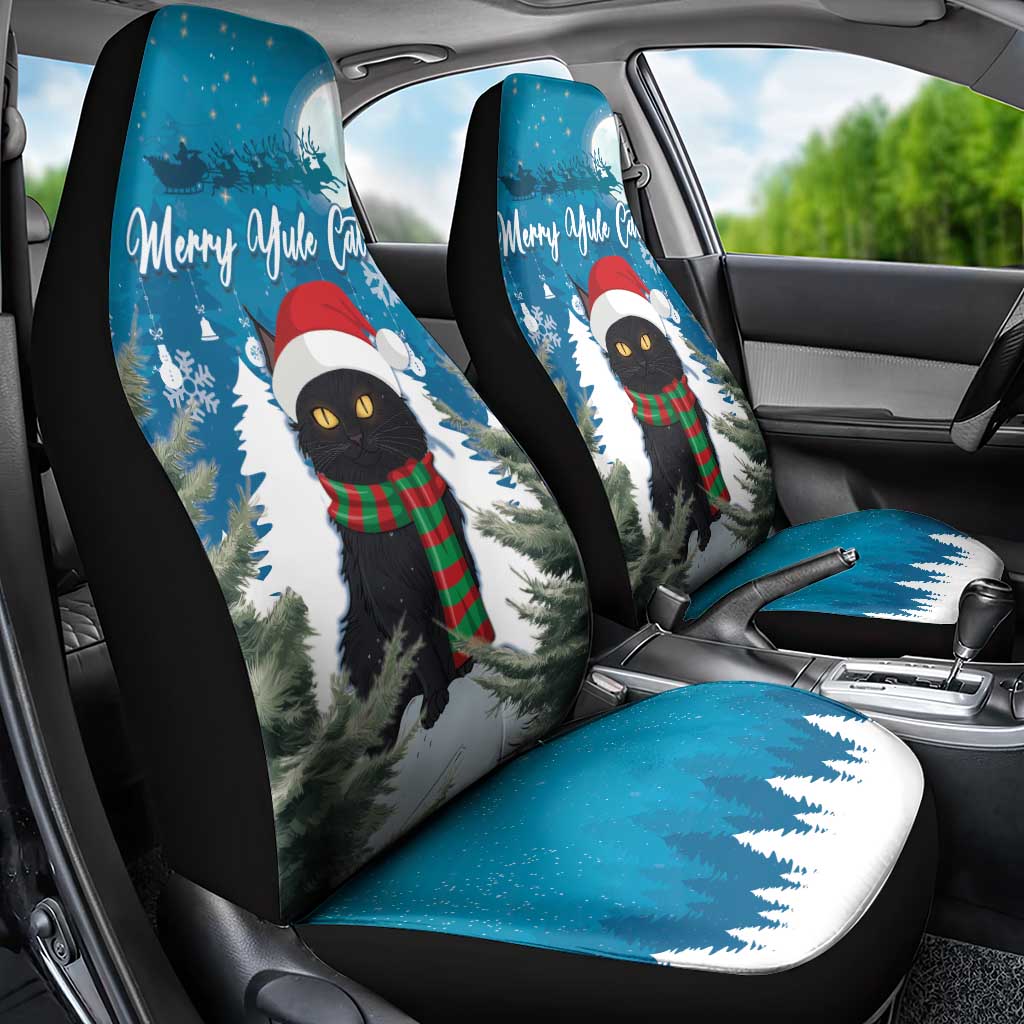 Iceland Christmas Car Seat Cover Merry Yule Cat - Wonder Print Shop
