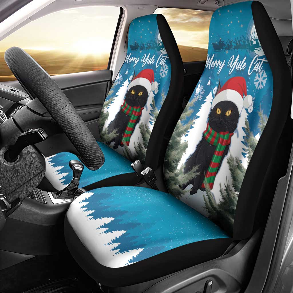 Iceland Christmas Car Seat Cover Merry Yule Cat - Wonder Print Shop