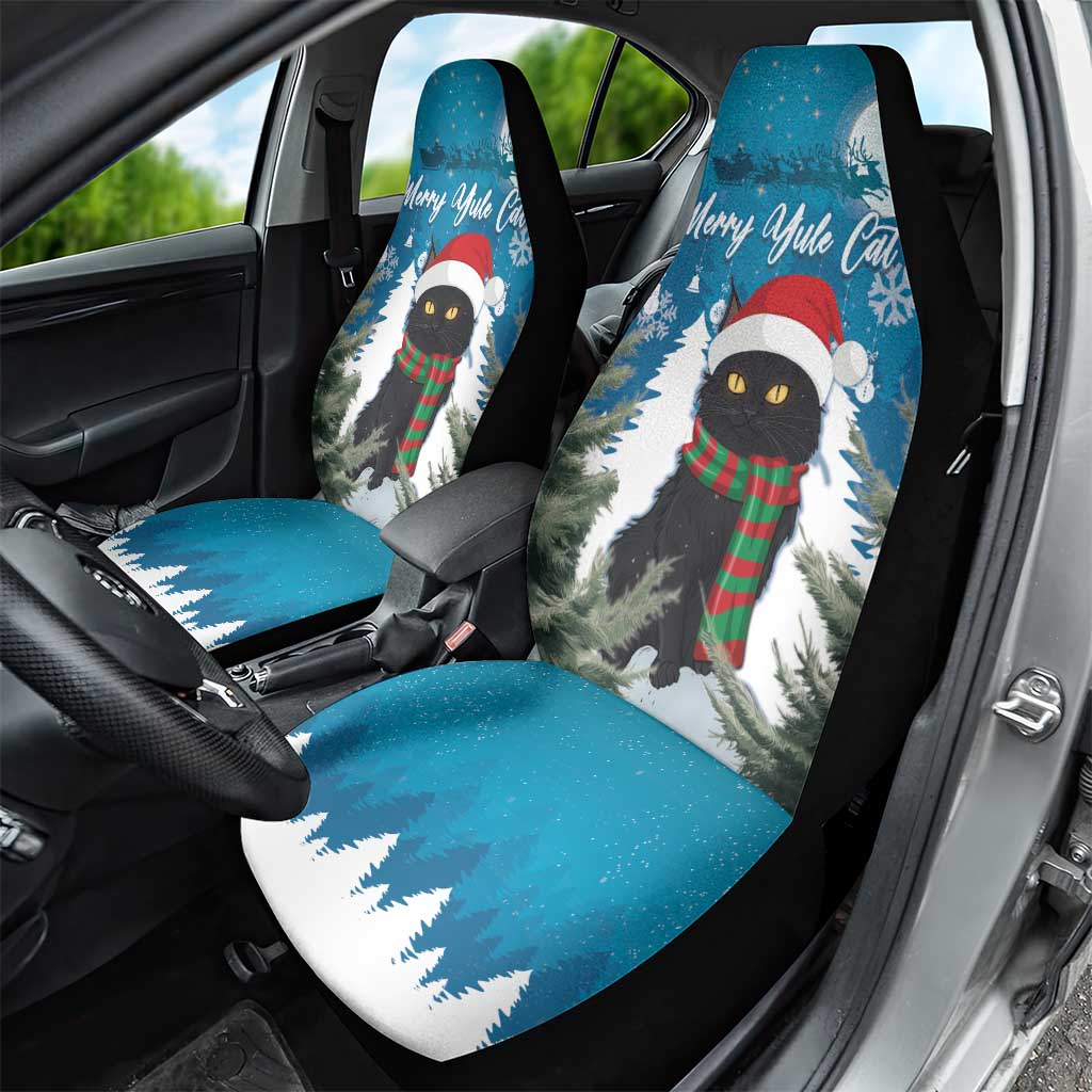 Iceland Christmas Car Seat Cover Merry Yule Cat - Wonder Print Shop
