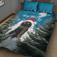Iceland Christmas Quilt Bed Set Merry Yule Cat - Wonder Print Shop