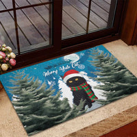 Iceland Christmas Rubber Doormat Merry Yule Cat - Wonder Print Shop