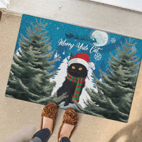 Iceland Christmas Rubber Doormat Merry Yule Cat - Wonder Print Shop