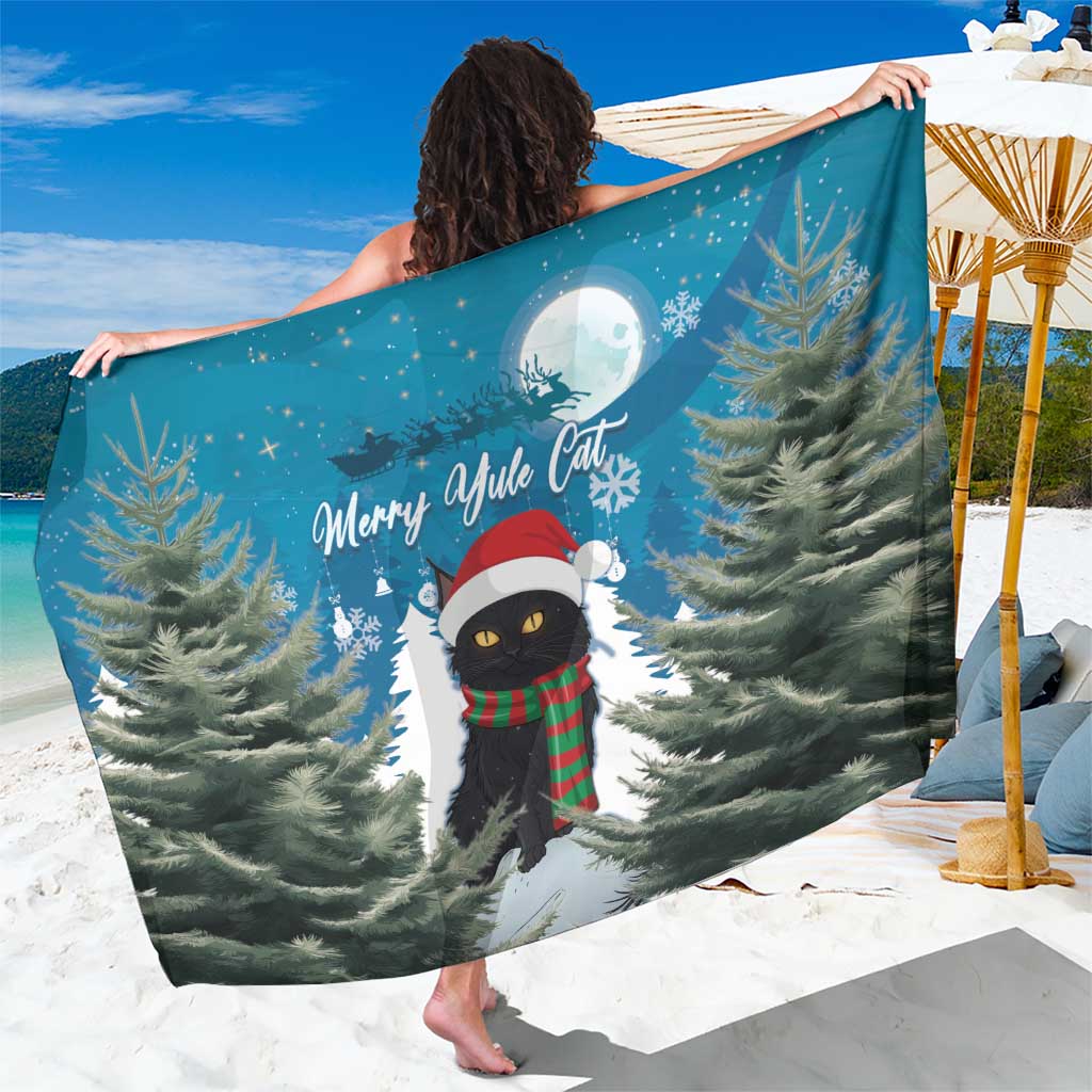 Iceland Christmas Sarong Merry Yule Cat - Wonder Print Shop