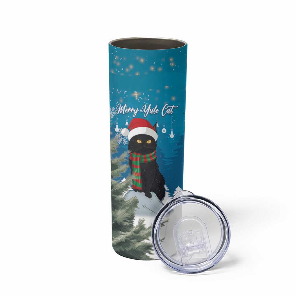 Iceland Christmas Skinny Tumbler Merry Yule Cat - Wonder Print Shop