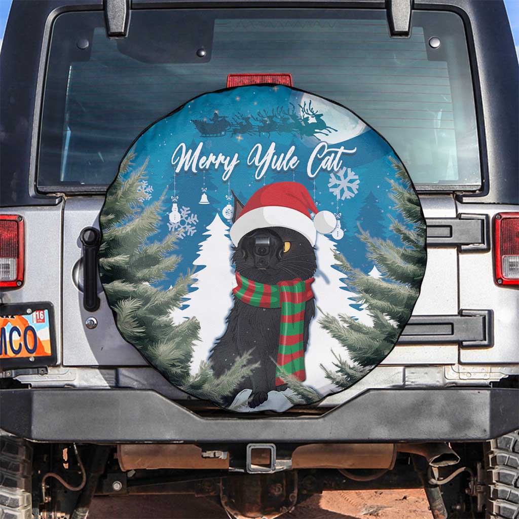 Iceland Christmas Spare Tire Cover Merry Yule Cat - Wonder Print Shop